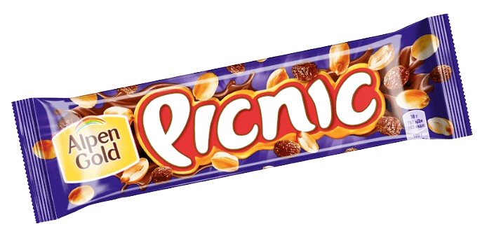 A08. Chocolate Bars ~ Батончики "Picnic" 38г*35шт