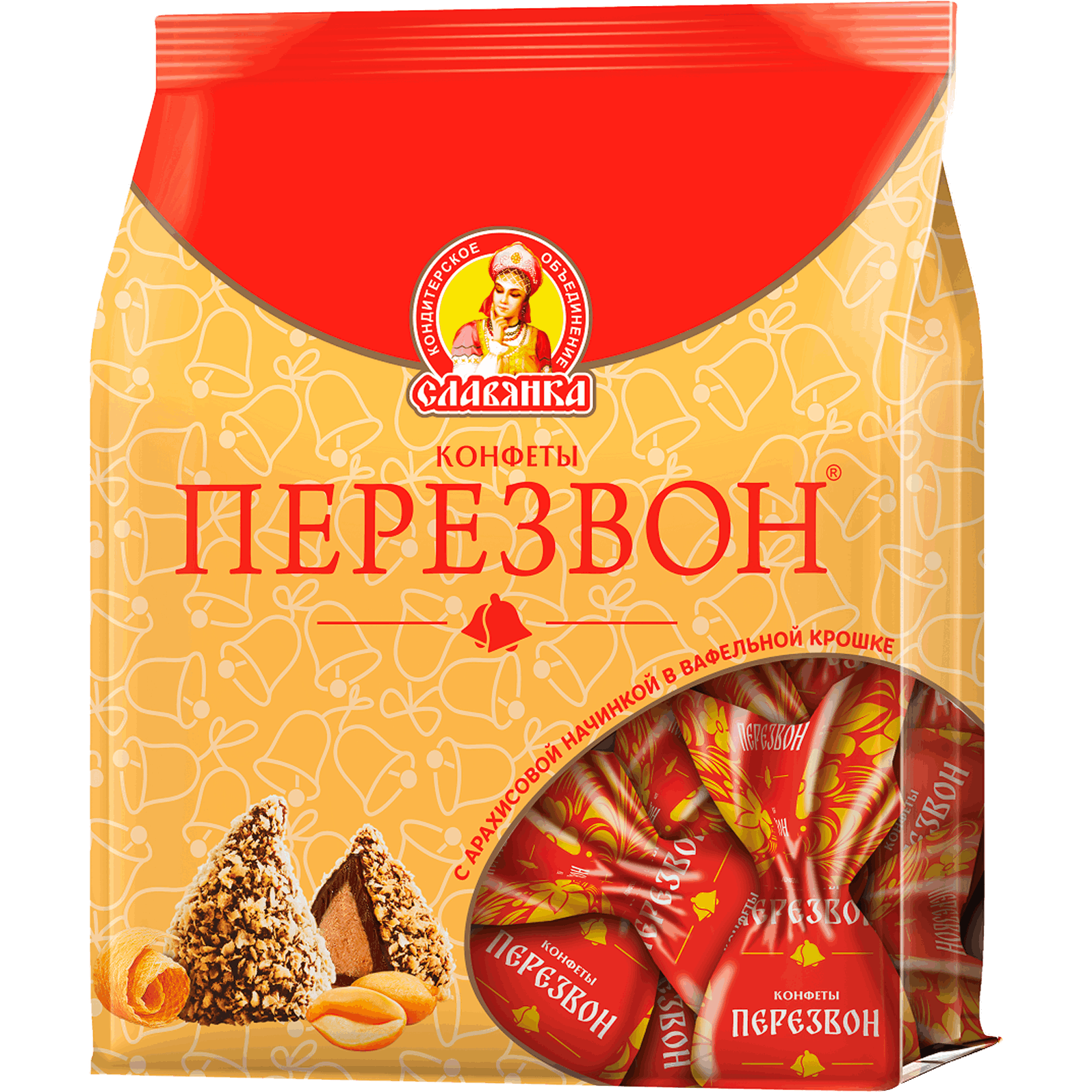 «Славянка» Конфеты «Перезвон в вафельной крошке» 200гр*12шт