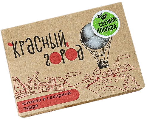 2. Marshmallows ~ Клюква в сахарной пудре Красный город 150гр*18шт