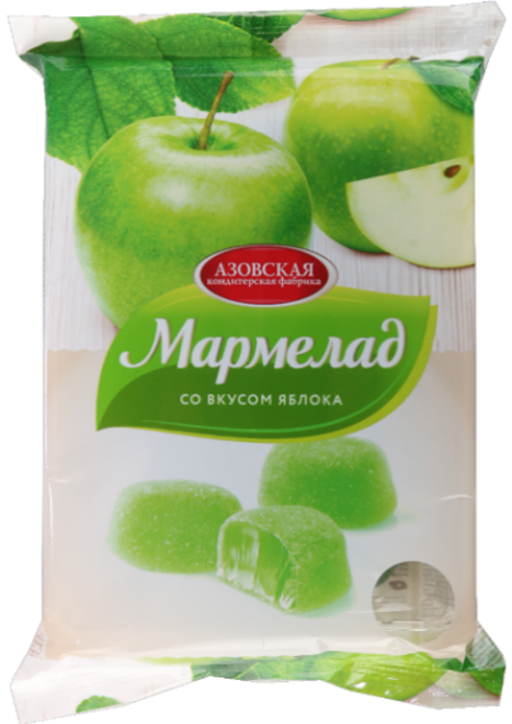«Азовская» Мармелад со вкусом яблока 300г*12шт