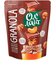 B21. Healthy Food ~ Запеченная шоколадная гранола мюсли  с орехами 280г*12шт