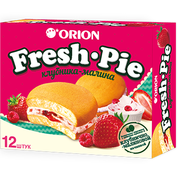 ОРИОН ""FRESH PIE"" СВЕЖИЙ ПИРОГ СО ВКУСОМ МАЛИНЫ И КЛУБНИКИ 300Г 8PS