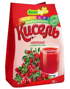 C01. Kisel ~ Кисель Клюквенный 200г*15шт