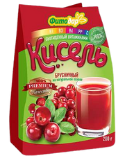 C01. Kisel ~ Кисель Брусничный 200г*15шт