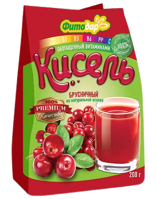 C01. Kisel ~ Кисель Брусничный 200г*15шт