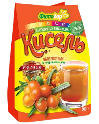 C01. Kisel ~ Кисель Облепиховый 200г*15шт