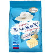 5.1 Wafers~ Вафли Пломбирок с йогуртом 250гр*8шт