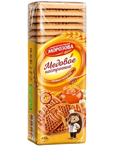 3.6 Cookies ~ Печенье Медовое настроение 430г*25шт
