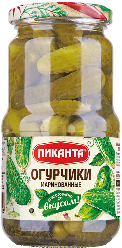 "Пиканта" Огурчики маринованные, 460г/6шт.