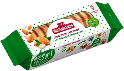 3.5 Cookies ~ Посиделкино овсяное с миндалем 320гр*15шт
