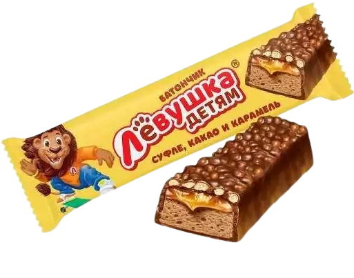 A08. Chocolate Bars ~ Батончики  с суфле и карамелью 42гр*25шт