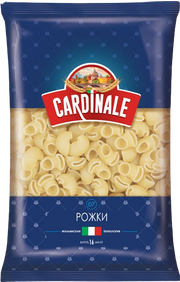 D05. Pasta ~ Макароны Cardinale Рожки 400гр*20шт