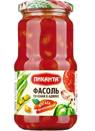 Vegetable Spreads ~ *Пиканта* Фасоль печеная в аджике 470г*6шт