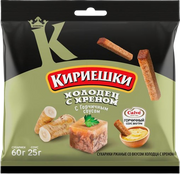 8.3 Snacks ~ Кириешки Холодец с хреном + горчичный соус 60гр*30шт
