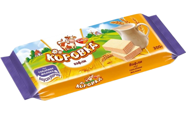 5.4 Wafers~ Вафли Коровка топленое молоко 300гр*11шт