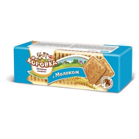 Печенье «Коровка» вкусом  молока, 375г/18шт.