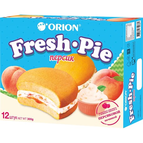 ОРИОН ""FRESH PIE"" СВЕЖИЙ ПИРОГ СО ВКУСОМ ПЕРСИК 300Г 8PS