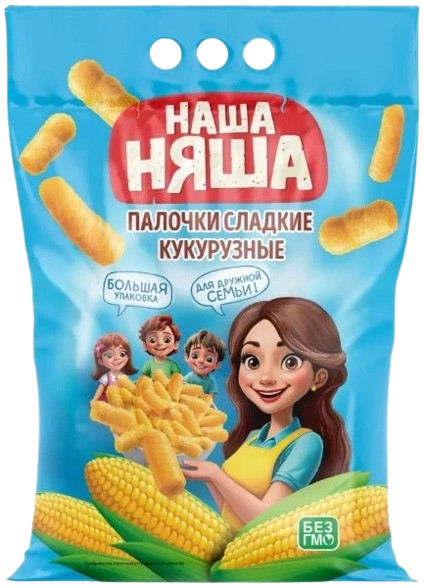 A07. Corn sticks ~ НАША НЯША  250г*10шт
