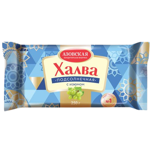«Азовская» Халва подсолнечная с изюмом 250г*20шт