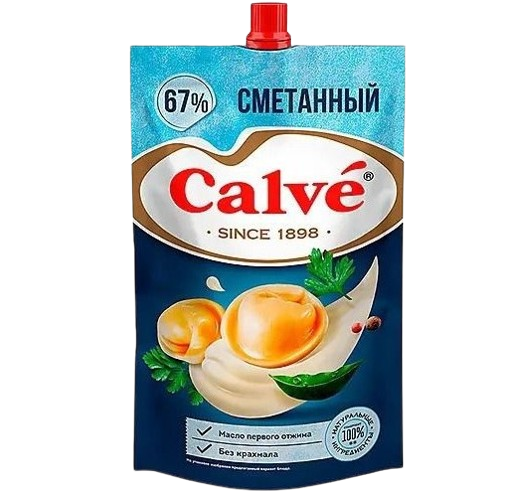 026 «Calve» Майонез Сметанный 700г*15шт