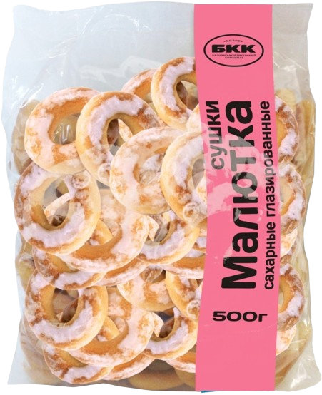 A04. Sushki ~ Сушки Малютка сахарные глазированные 500г*10шт
