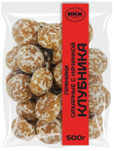 3.10 Gingerbread ~ Пряники Клубника 500гр*12шт
