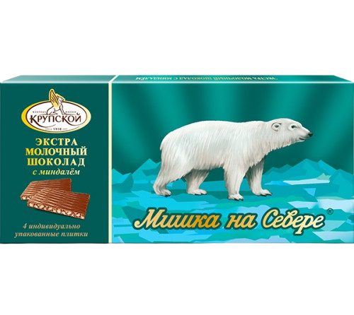 A09. Chocolate ~ Шоколад «Мишка на Севере» 88гр*15шт