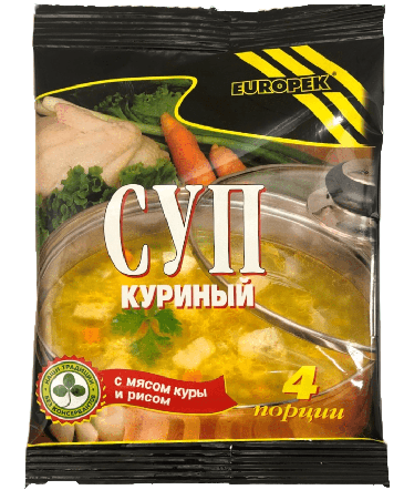 Europek® Суп Куриный с рисом 75г*20шт