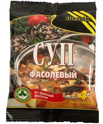 E02. Dry soup ~ Суп Фасолевый 90г*20шт