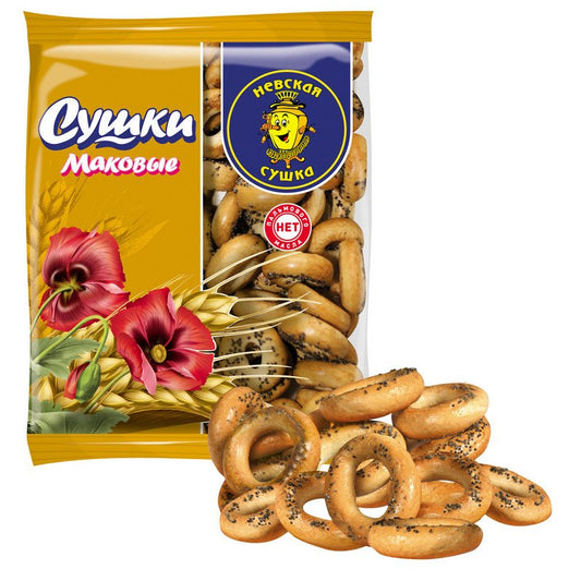 Сушки Невская сушка с маком 275 г 26ШТ.