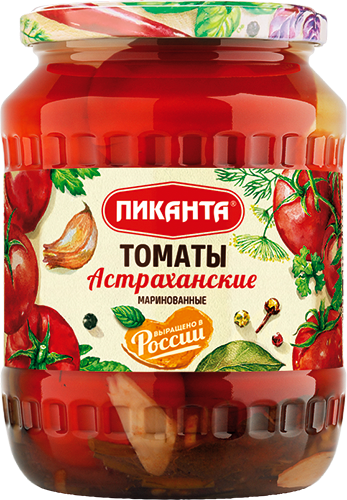 "Пиканта" Томаты Астраханские маринованные, 670г/6шт.