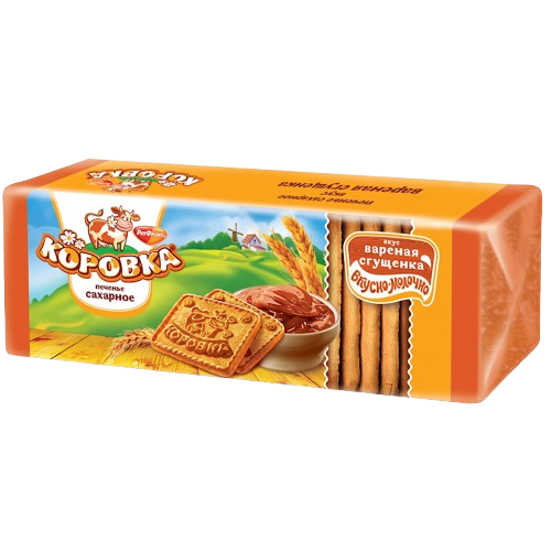 «РотФронт» Печенье Коровка со вкусом вареной сгущенки 280гр*14шт