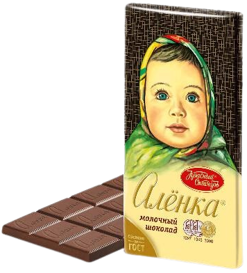 A09. Chocolate ~ Шоколад молочный Аленка 90гр*15шт