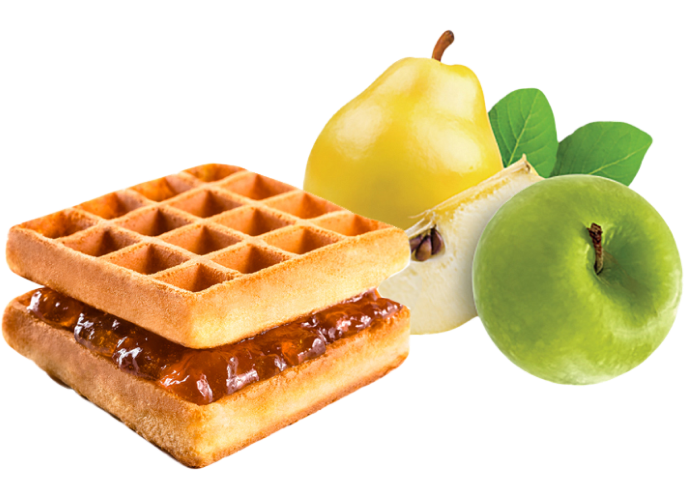 5. Wafer ~ Вафли Венские с начинкой Яблоко с корицей 100гр*22шт